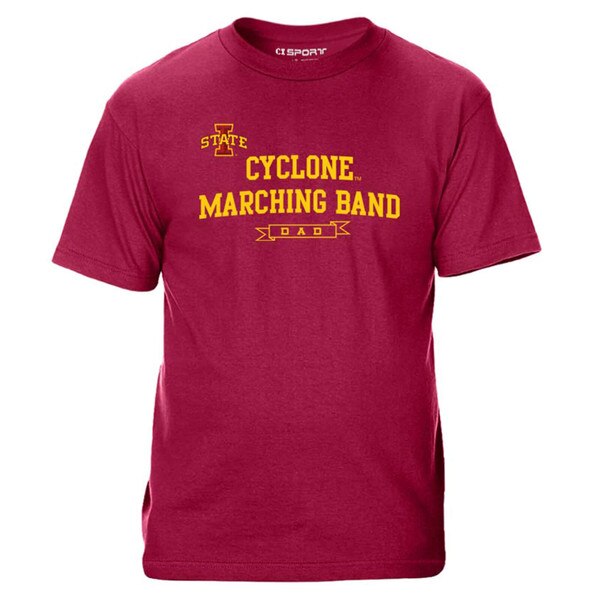 CI Sport Cyclone Marching Band Dad Cardinal T-Shirt (was $17.99)